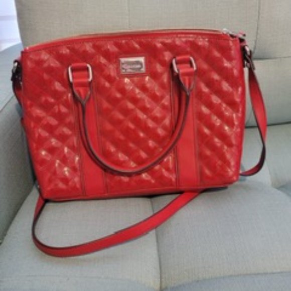 Red leather bag - Picture 1 of 3
